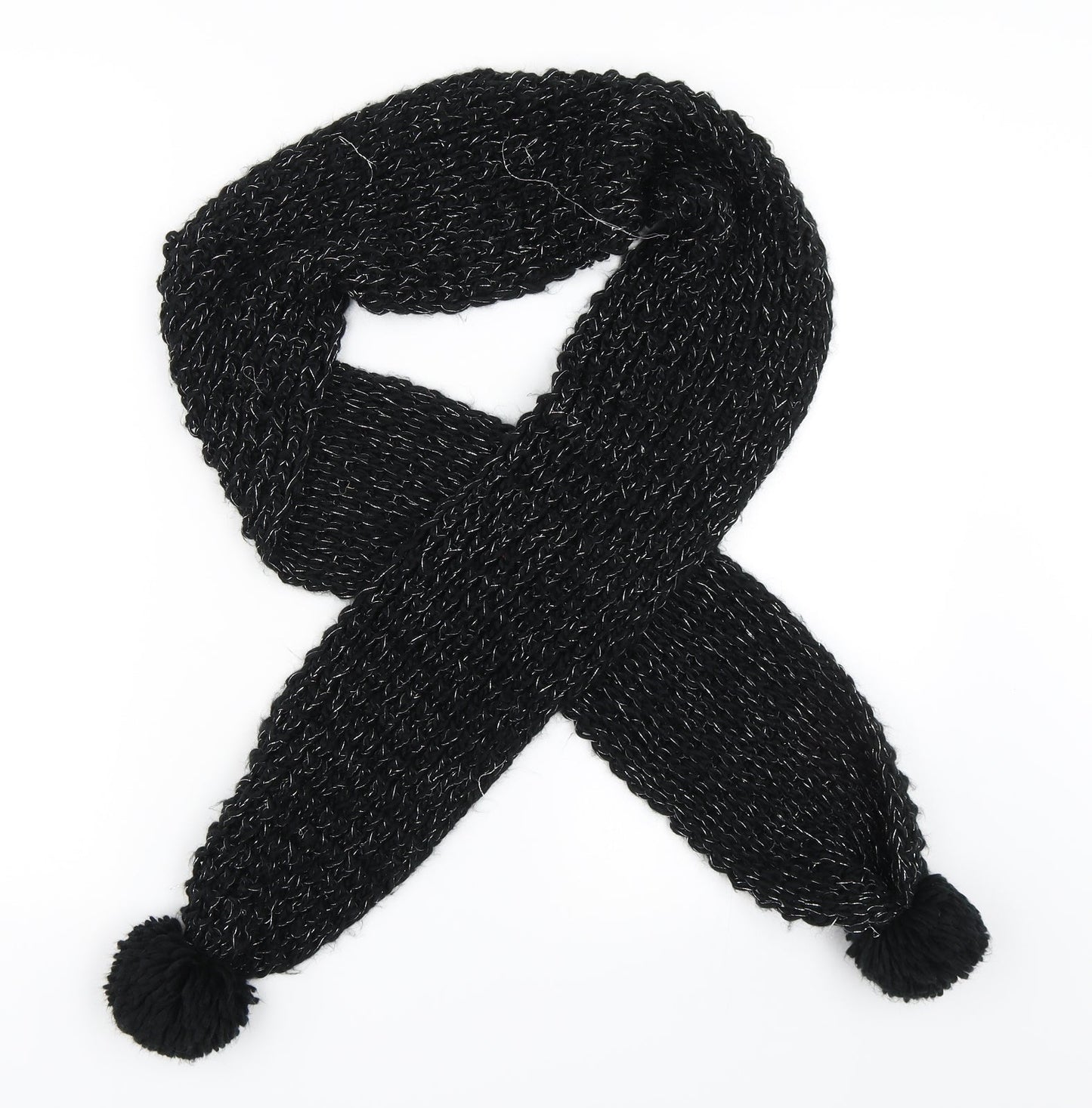 Preworn Womens Black Scarf