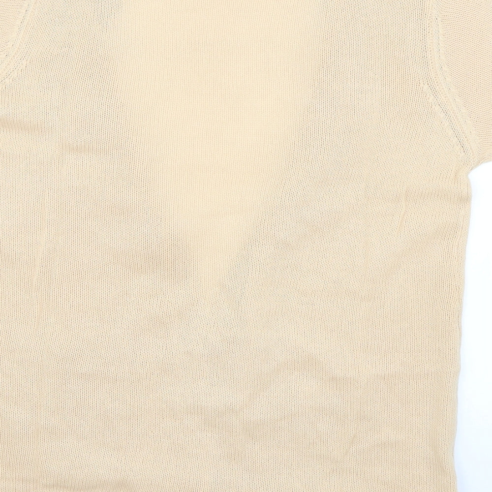 Preworn Womens Beige Cardigan Jumper Size M