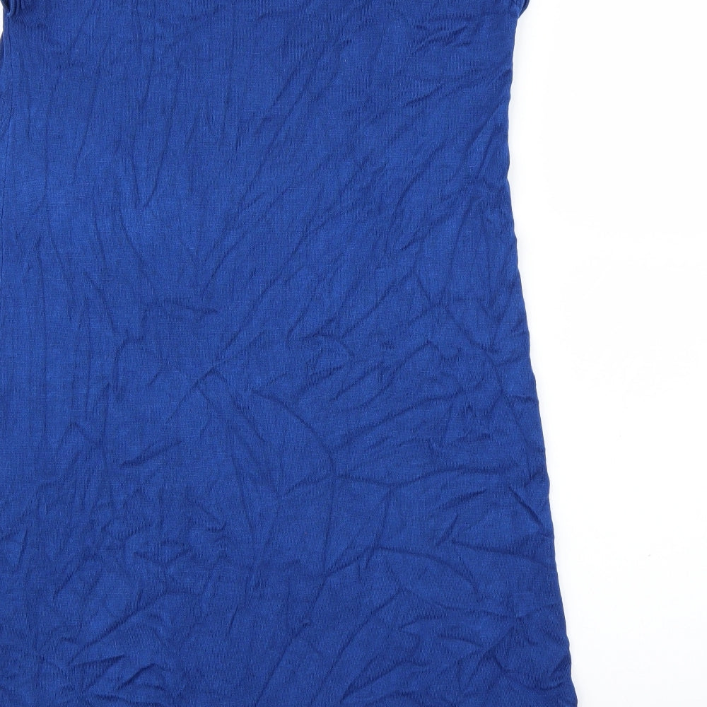 Mademoiselle Womens Blue Shift Size M