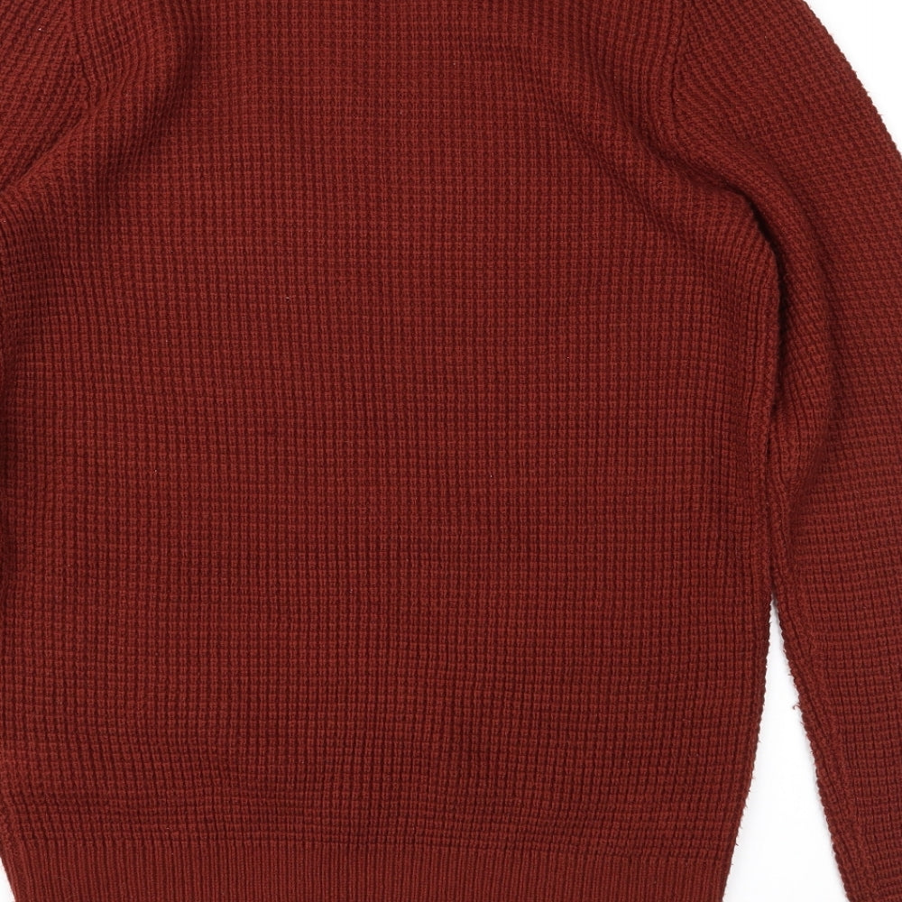 New Look Mens Brown Pullover Jumper Size S