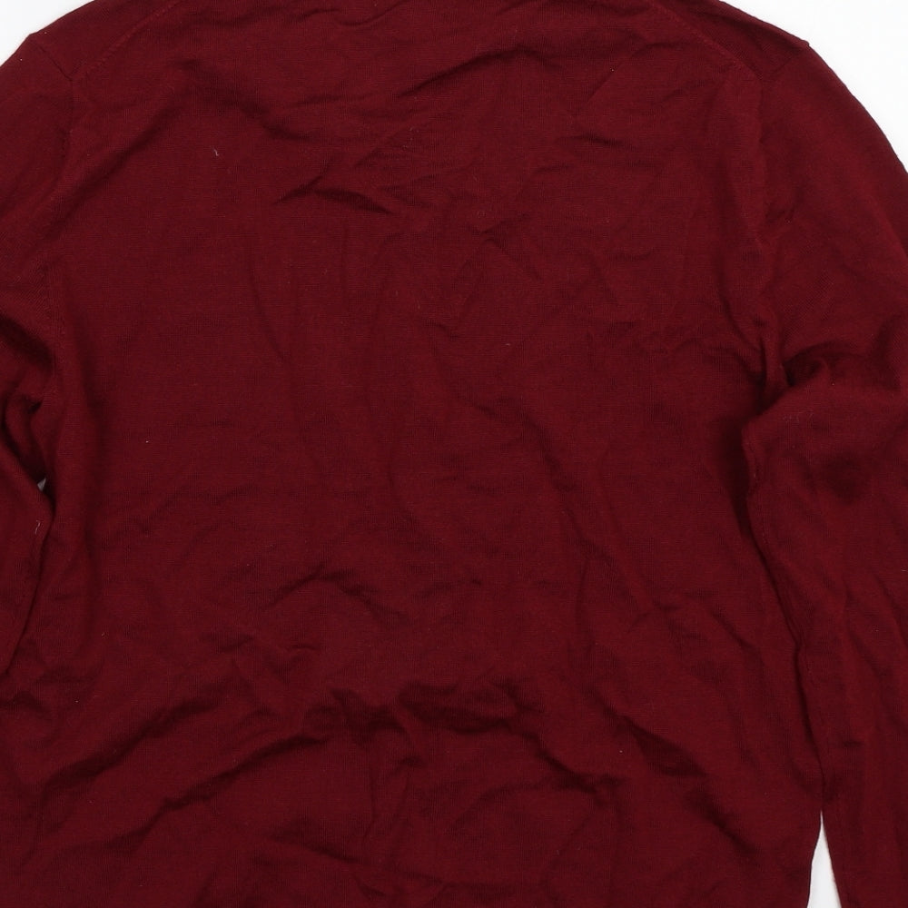 Saba Mens Red Pullover Jumper Size S