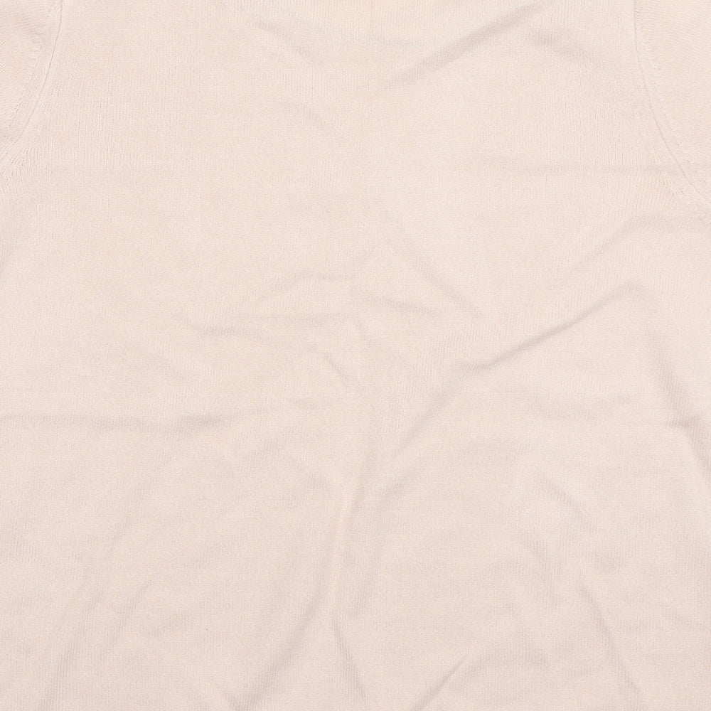 Marks and Spencer Womens Pink Basic T-Shirt Size 14