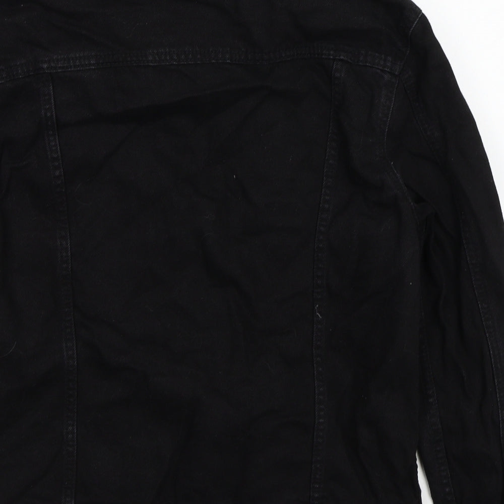 Preworn Womens Black Jacket Coat Size 6