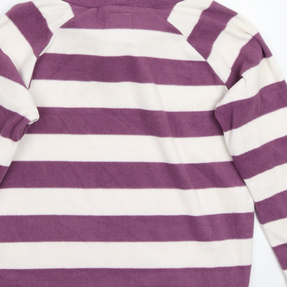Store Twenty One Womens White Striped Pullover Jumper Size 10