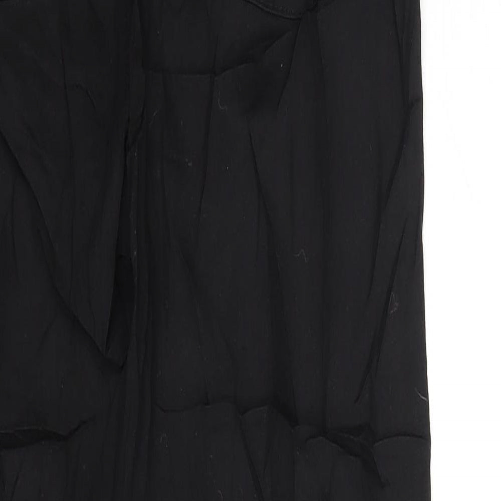 PRETTYLITTLETHING Womens Black Denim Skinny Jeans Size 10 L27 in
