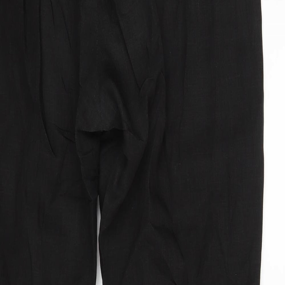 Dimentions Womens Black Trousers Size 14 L25 in