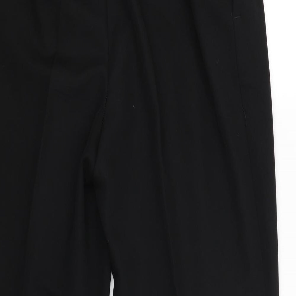 BHS Womens Black Trousers Size 14 L25 in