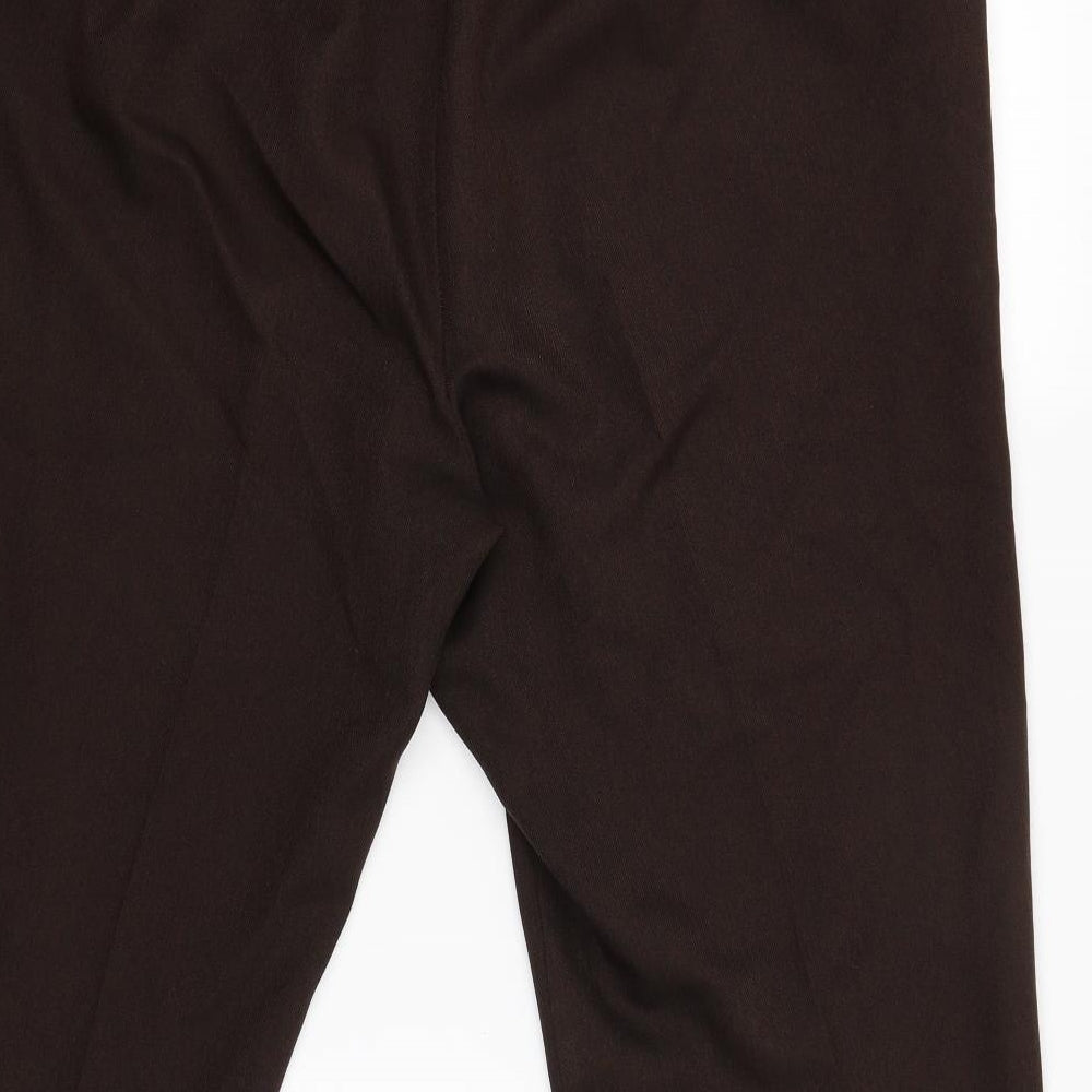 Marks and Spencer Womens Brown Cargo Trousers Size 20 L23 in
