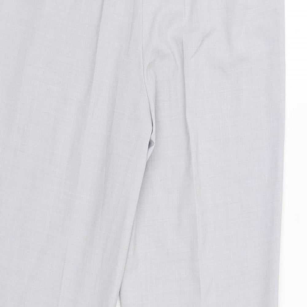 LUCIA Womens Grey Trousers Size 14 L28 in