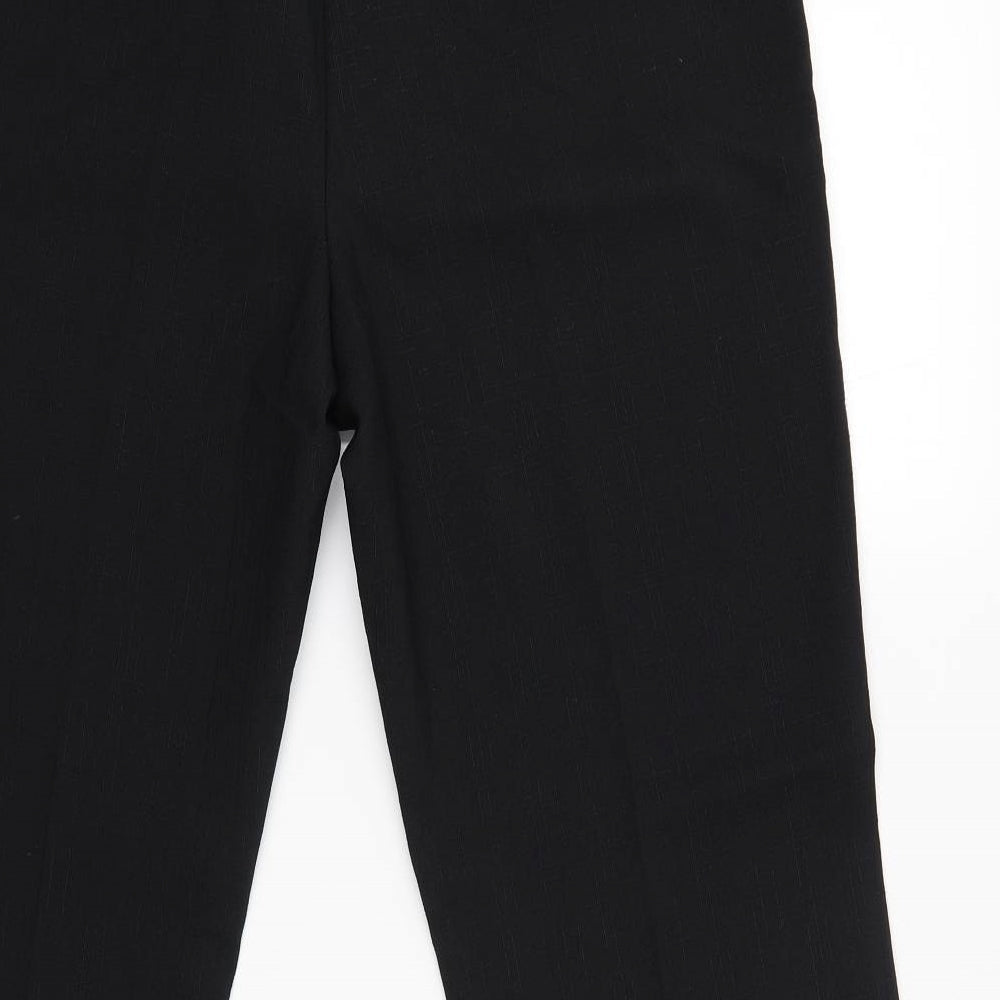 Marks and Spencer Womens Black Trousers Size 14 L28 in