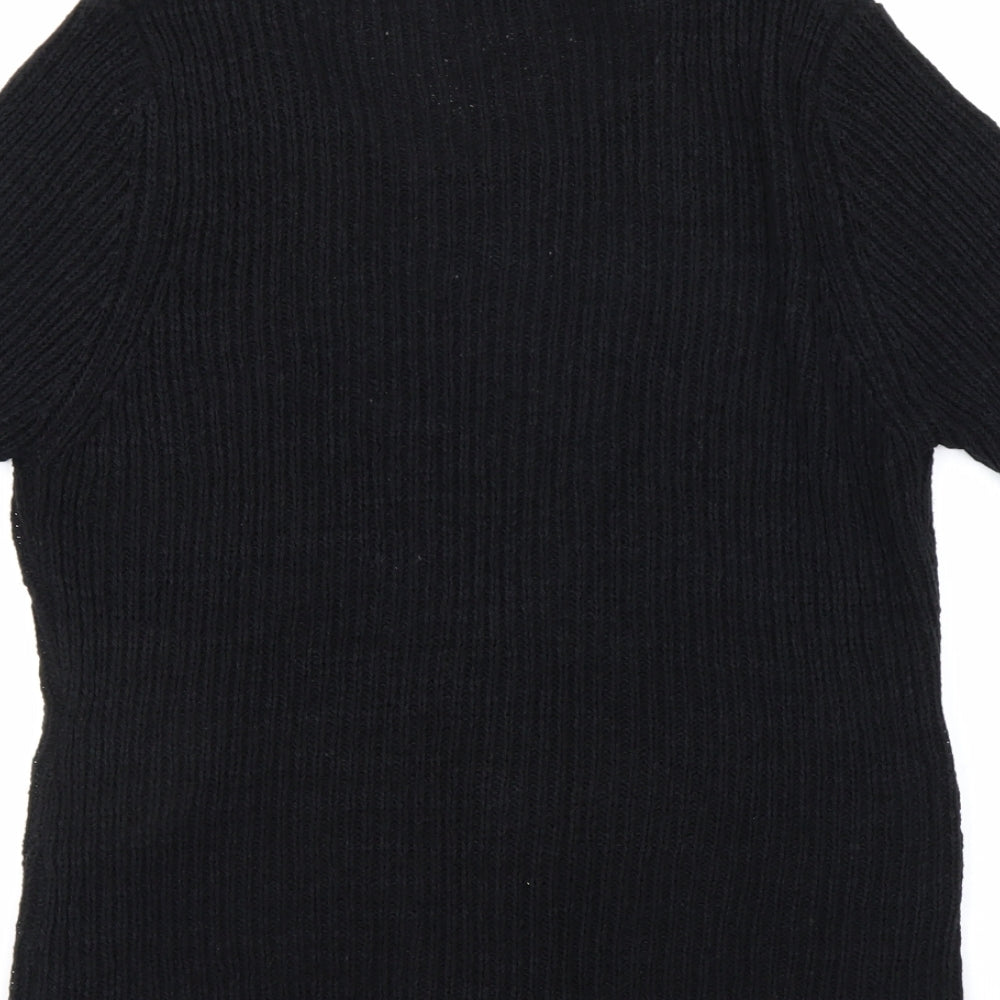 stephen Womens Black Pullover Jumper Size L