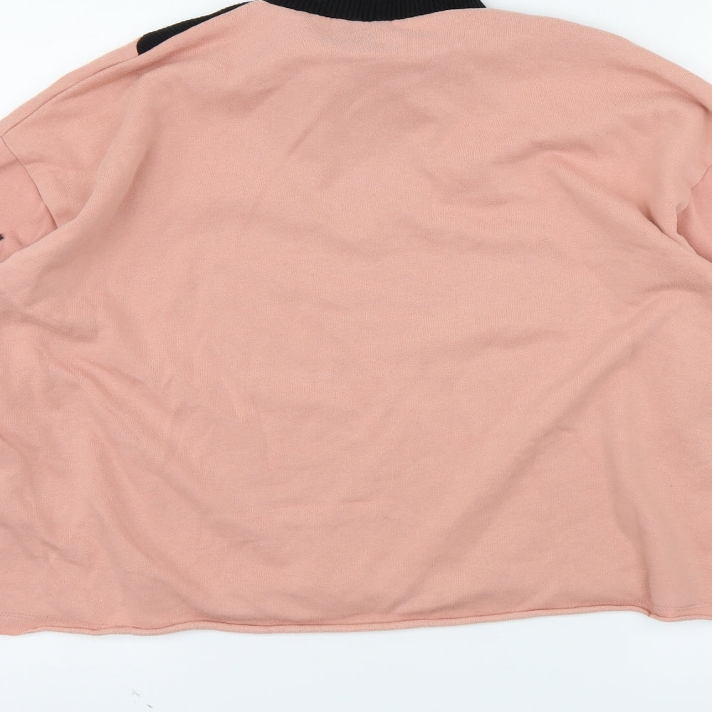 Zara Womens Pink Pullover Sweatshirt Size M