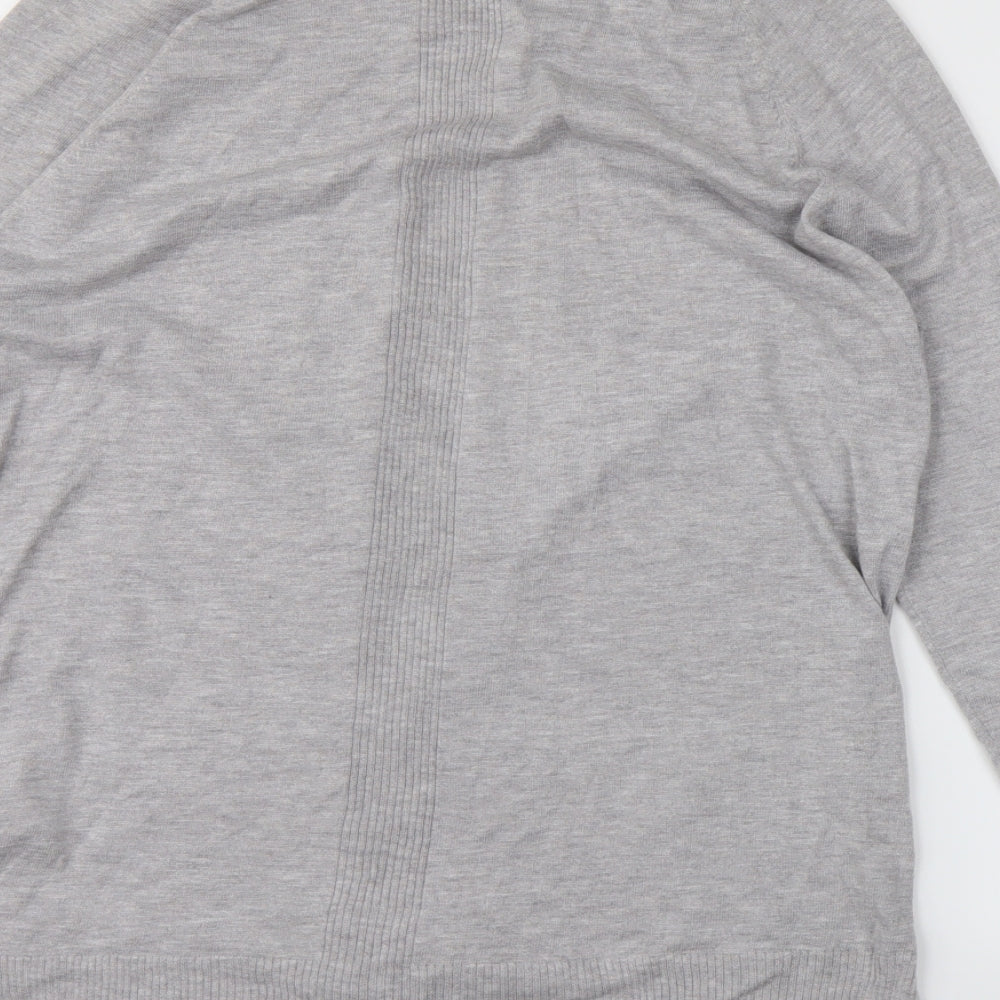 F&F Womens Grey Wrap Jumper Size 14