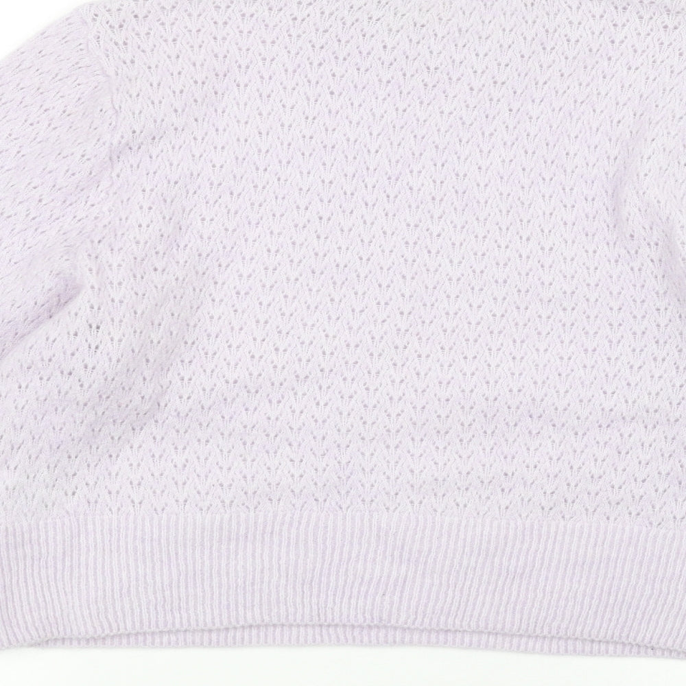 H&M Womens Purple Pullover Jumper Size L