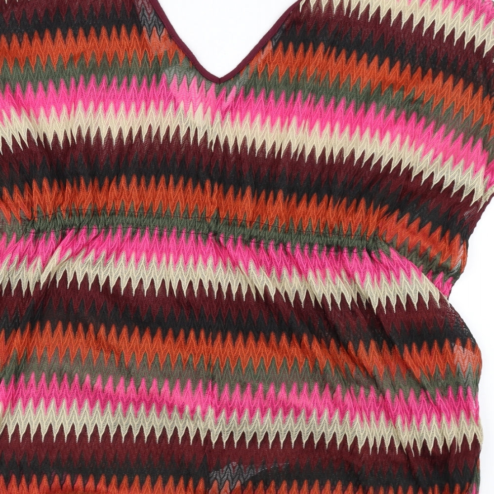 Primark Womens Multicoloured Striped Pullover Jumper Size M