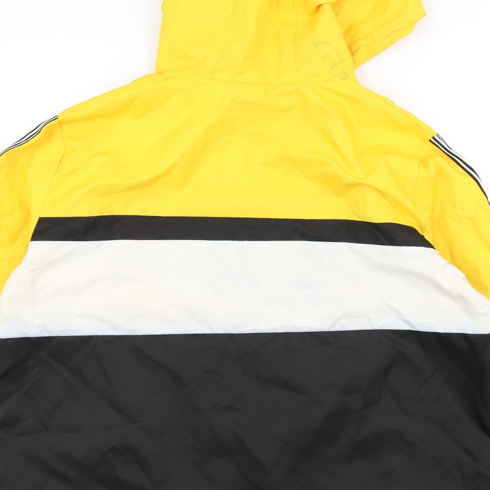 New Look Womens Yellow Windbreaker Coat Size S