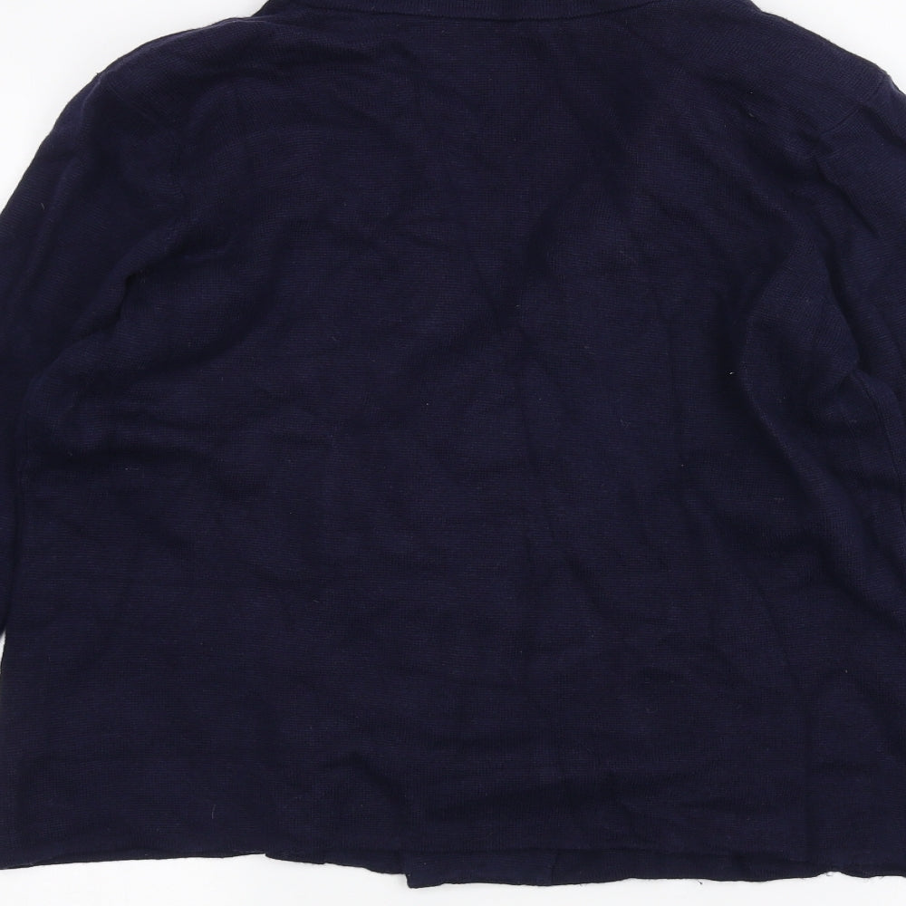 Marks & Spencer Womens Blue Cardigan Jumper Size 14