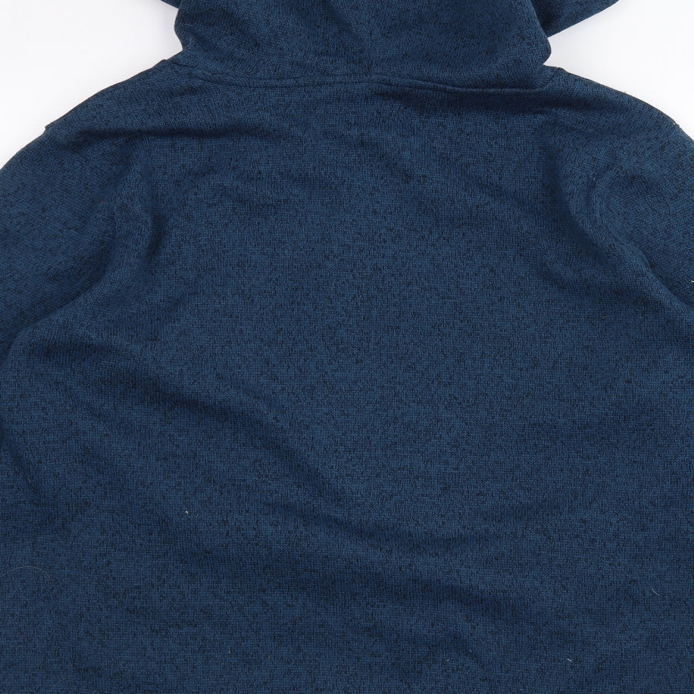 soulux Mens Blue Pullover Hoodie Size M