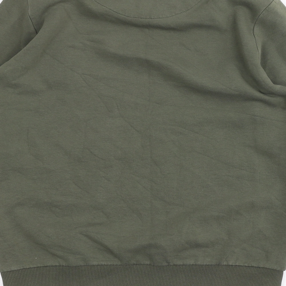 Hype Mens Green Pullover Jumper Size S
