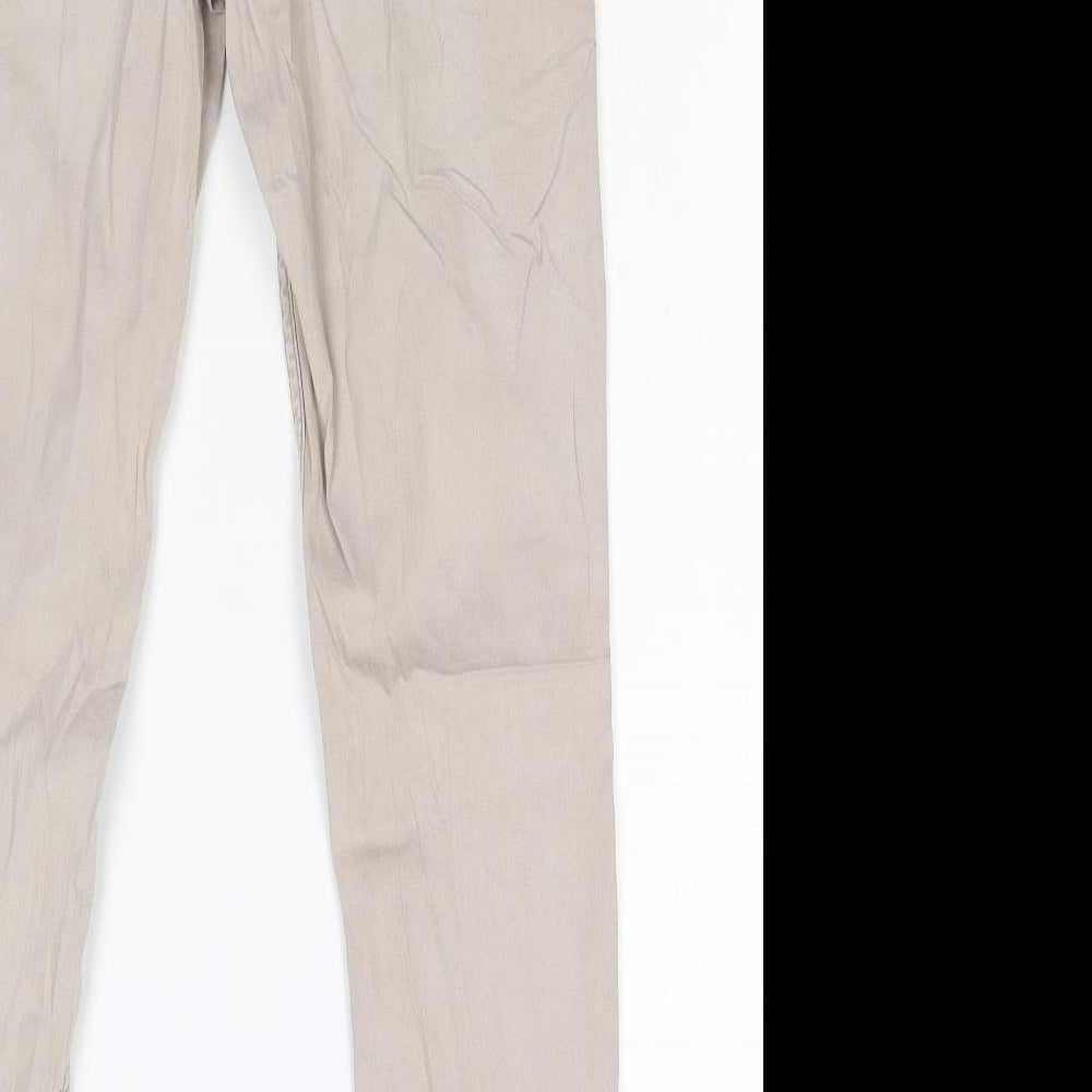 H&M Womens Beige Denim Skinny Jeans Size 36 L29 in