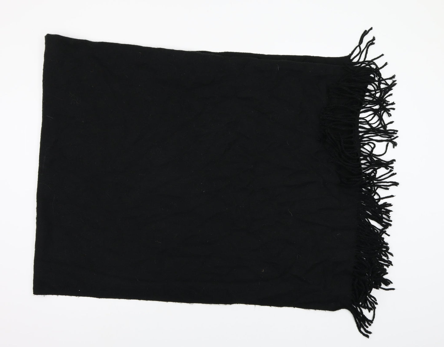 Preworn Womens Black Knit Shawl/Wrap