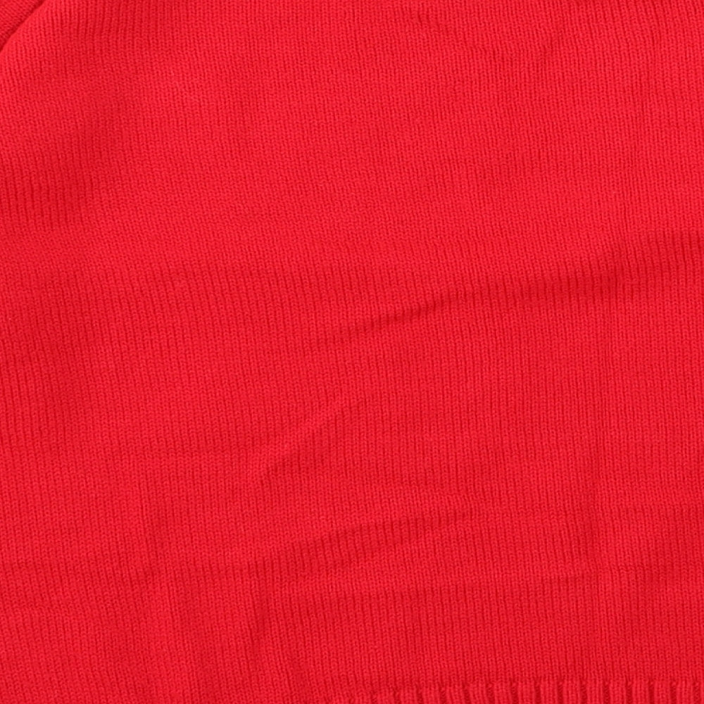George Womens Red Pullover Jumper Size 10 - CHRISMTAS