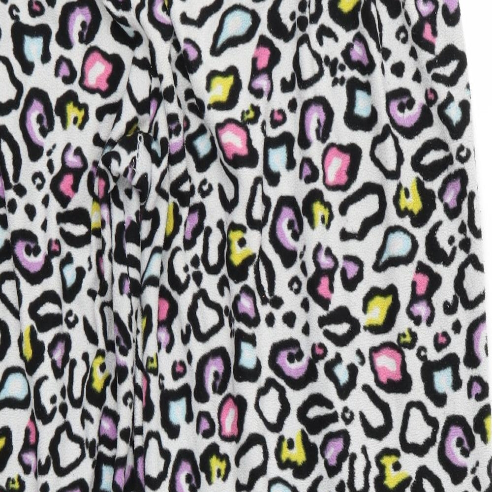 Preworn Womens White Animal Print Trousers Size M L24 in
