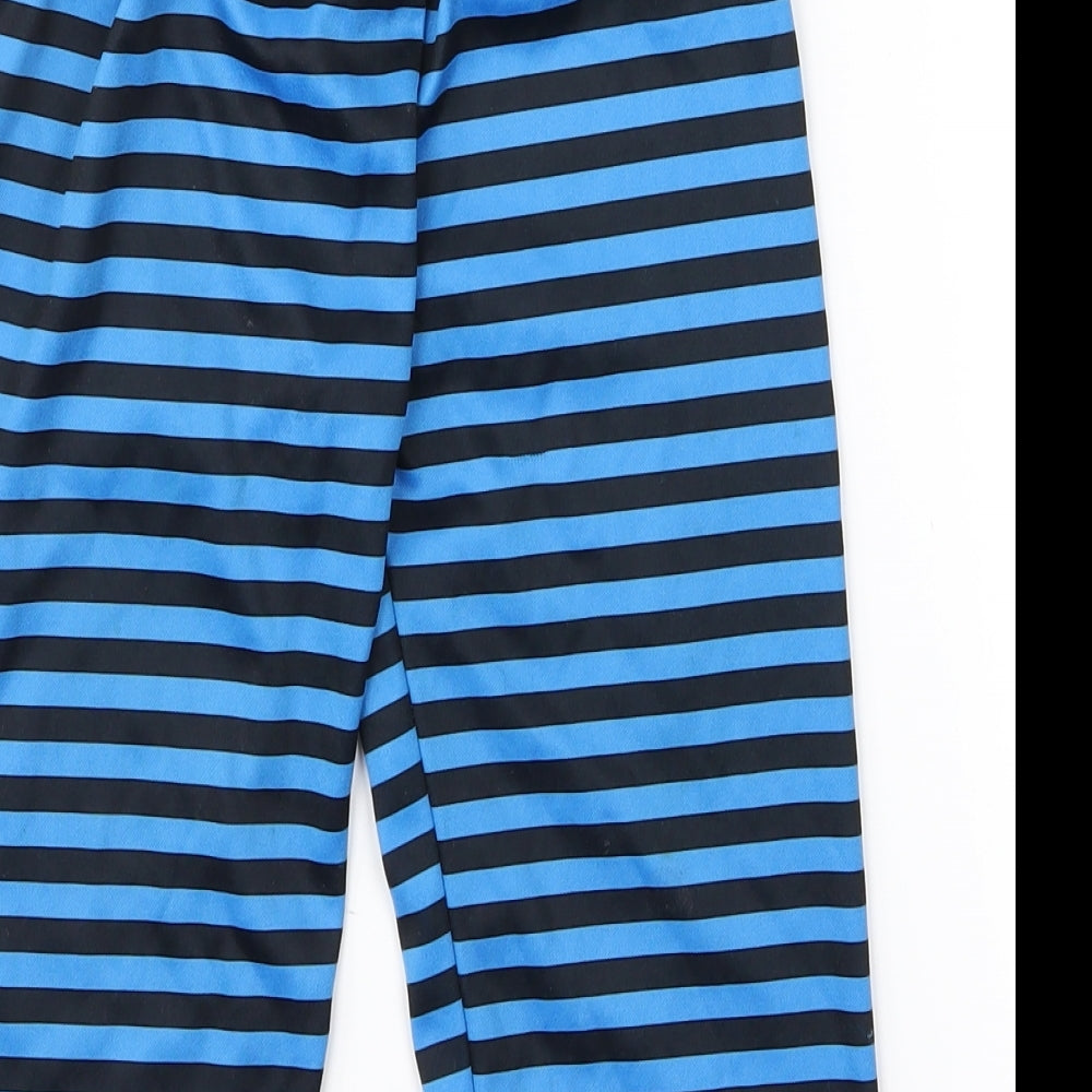 George Boys Blue Striped Jogger Trousers Size 2 Years