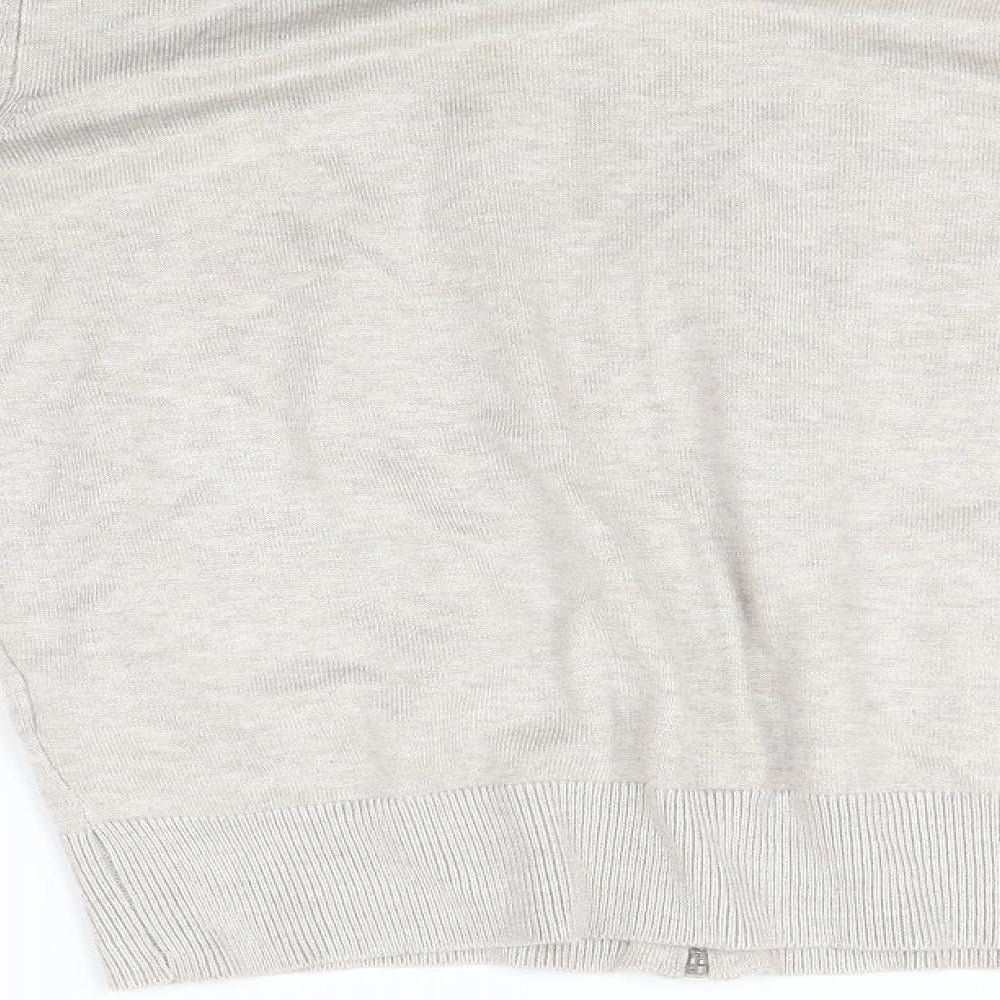 Red Herring Womens Grey Full Zip Jumper Size 10