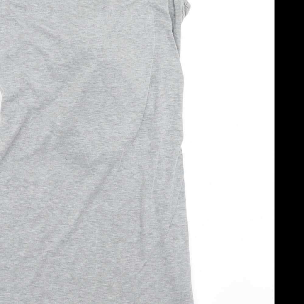 Boohoo Womens Grey Basic Blouse Size 10