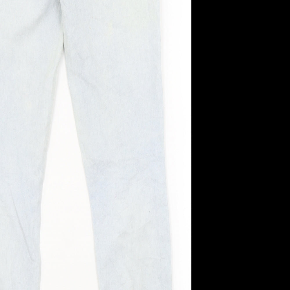 Preworn Womens Blue Denim Skinny Jeans Size 8 L28 in