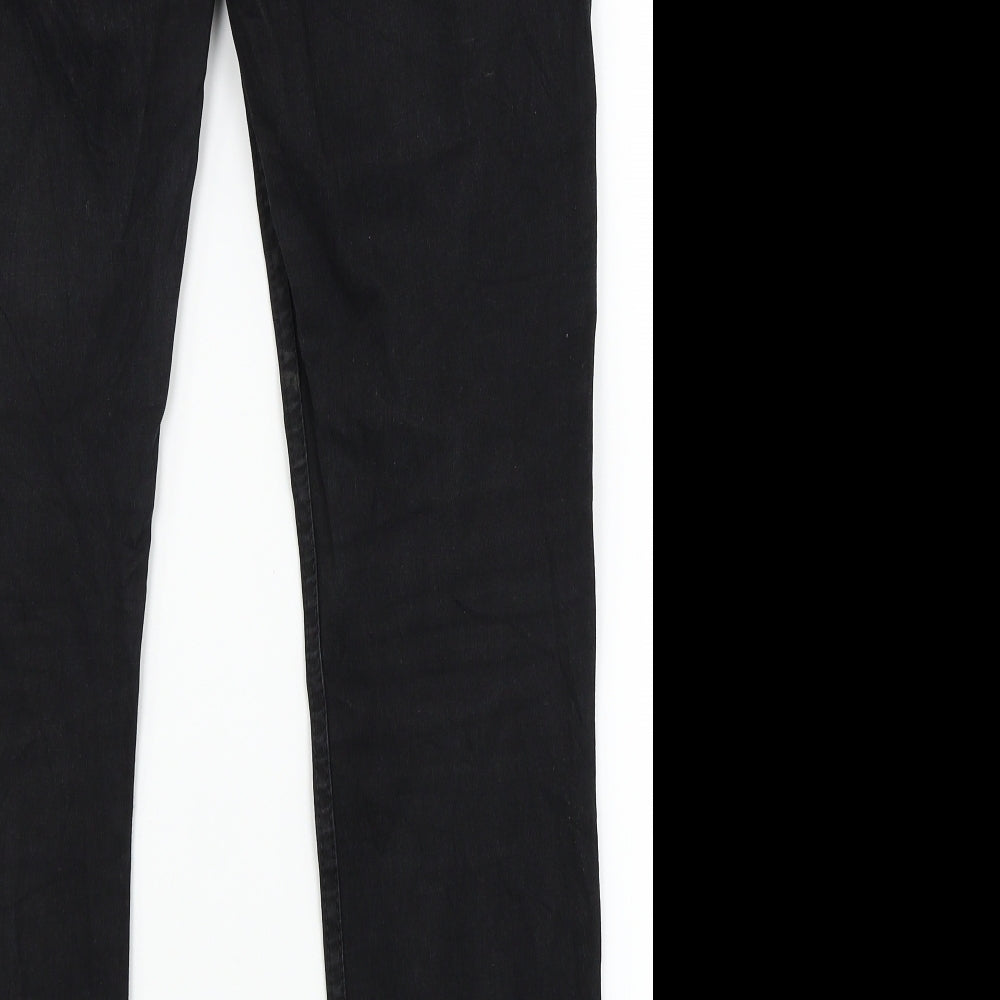 TRF Denim Womens Black Denim Straight Jeans Size 12 L28 in