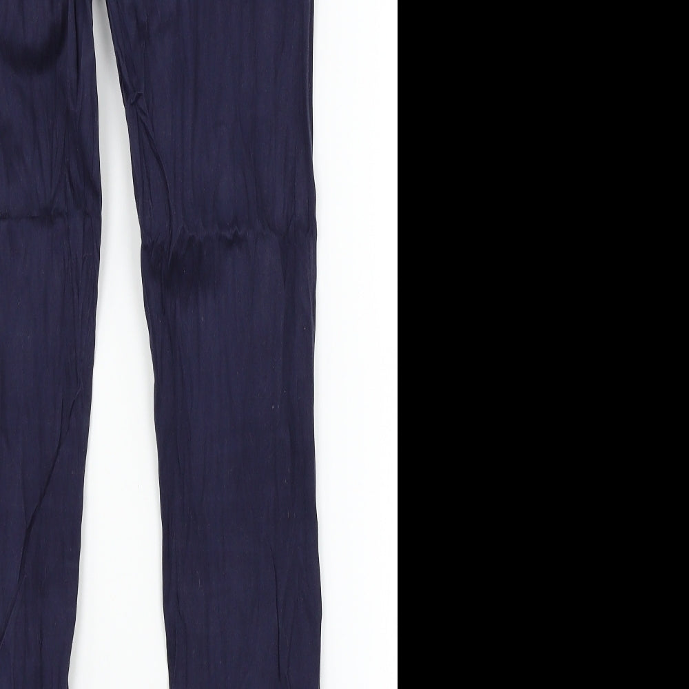 George Womens Blue Chino Trousers Size 8 L28 in