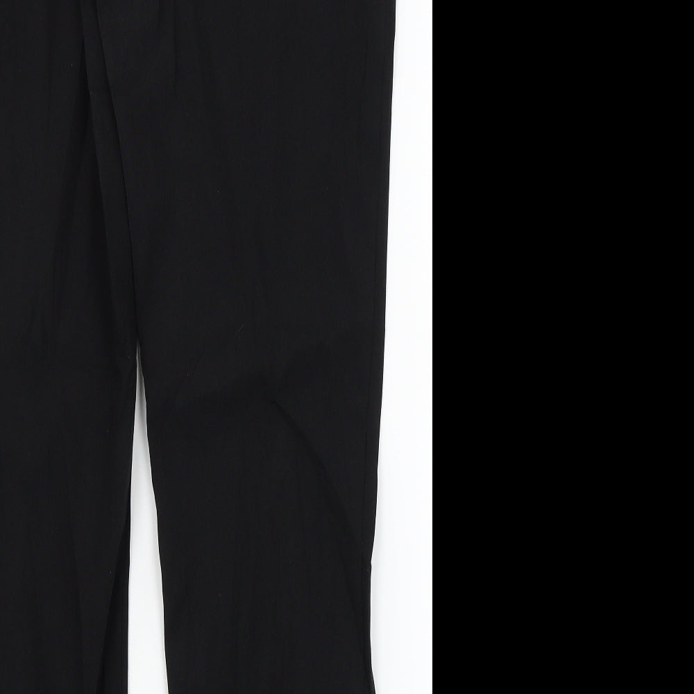 Tapered Womens Black Dress Pants Trousers Size 12 L28 in