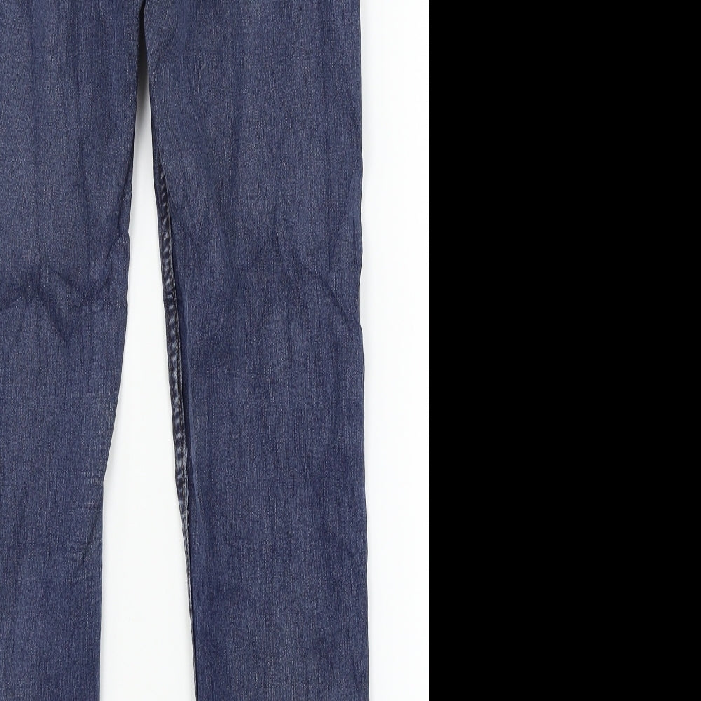 Collection Womens Blue Denim Straight Jeans Size 12 L25 in