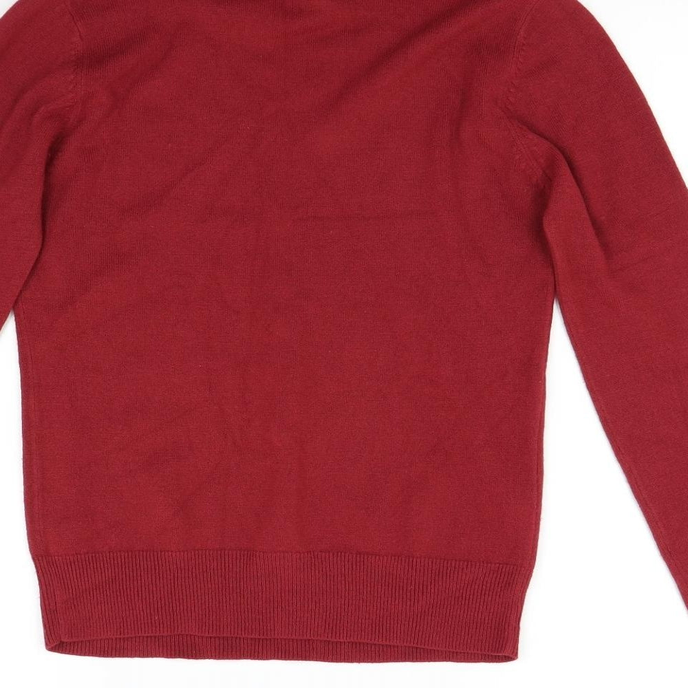 TU Womens Red Pullover Jumper Size 12