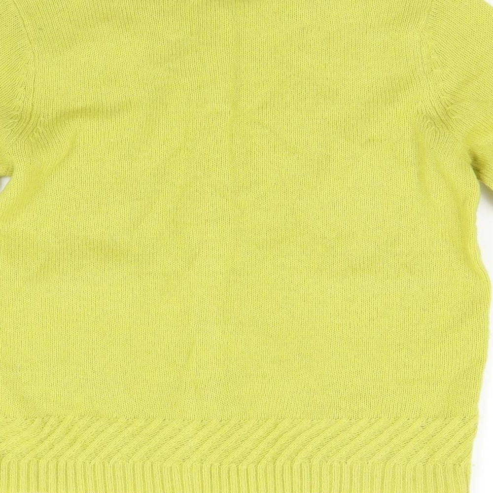 Marks & Spencer Womens Yellow Cardigan Jumper Size 6