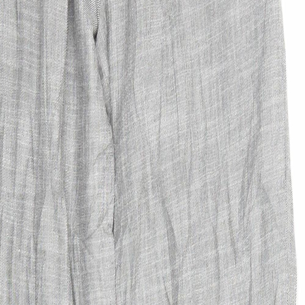 Light before Dark Womens Grey Check Jogger Trousers Size S L25 in