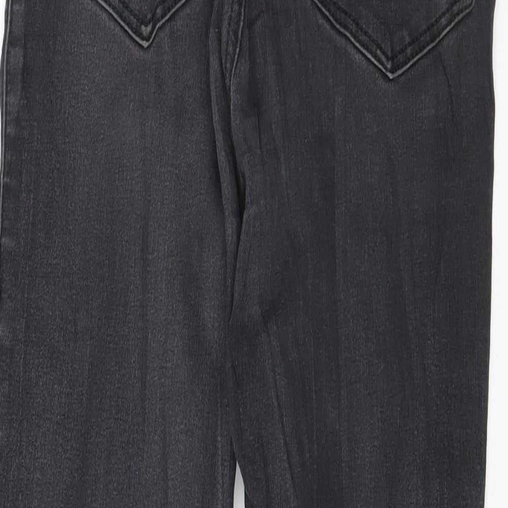 Topshop Womens Grey Denim Skinny Jeans Size 28 in L30 in