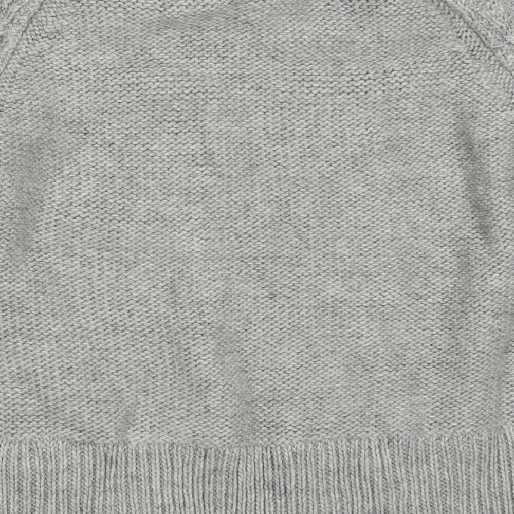 H&M Womens Grey Knit Pullover Jumper Size S