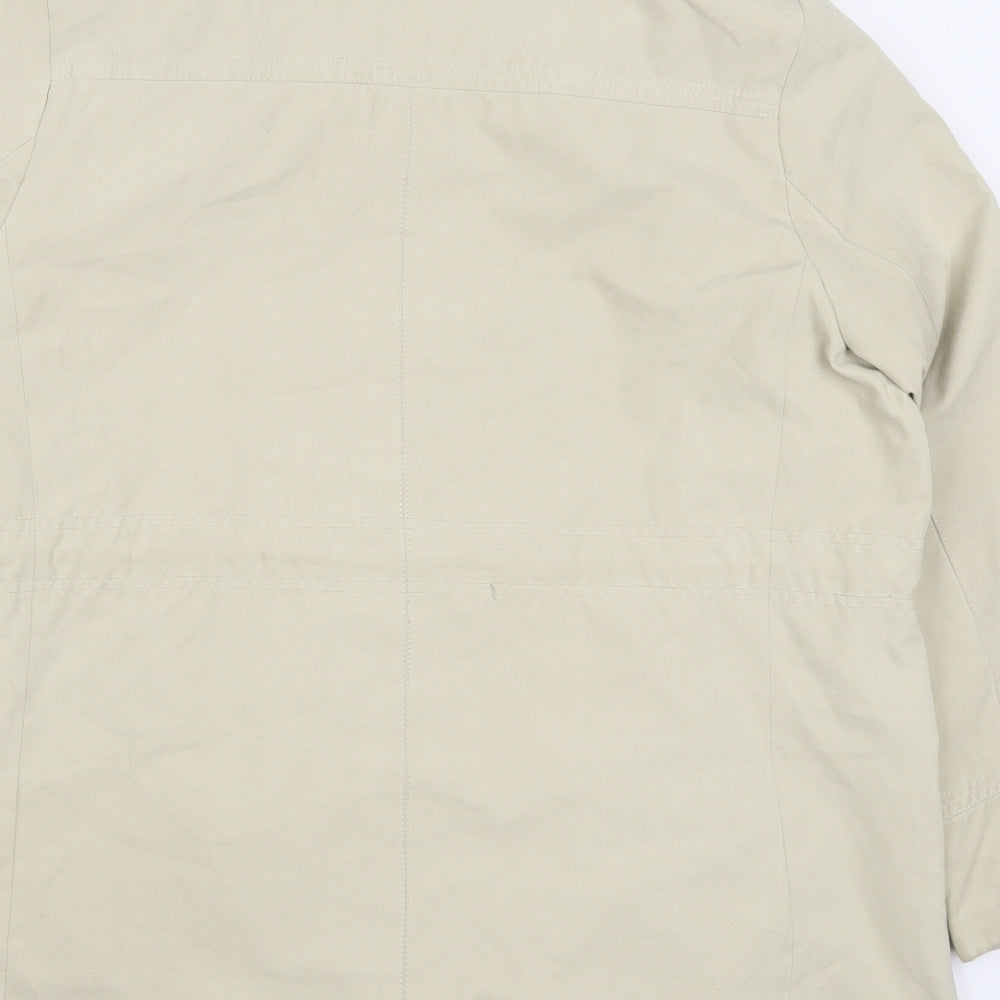 Preworn Womens Beige Pea Coat Coat Size L