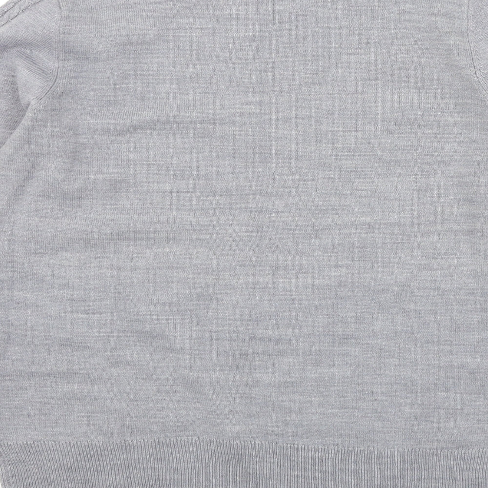 Papaya Womens Grey Henley Jumper Size 10