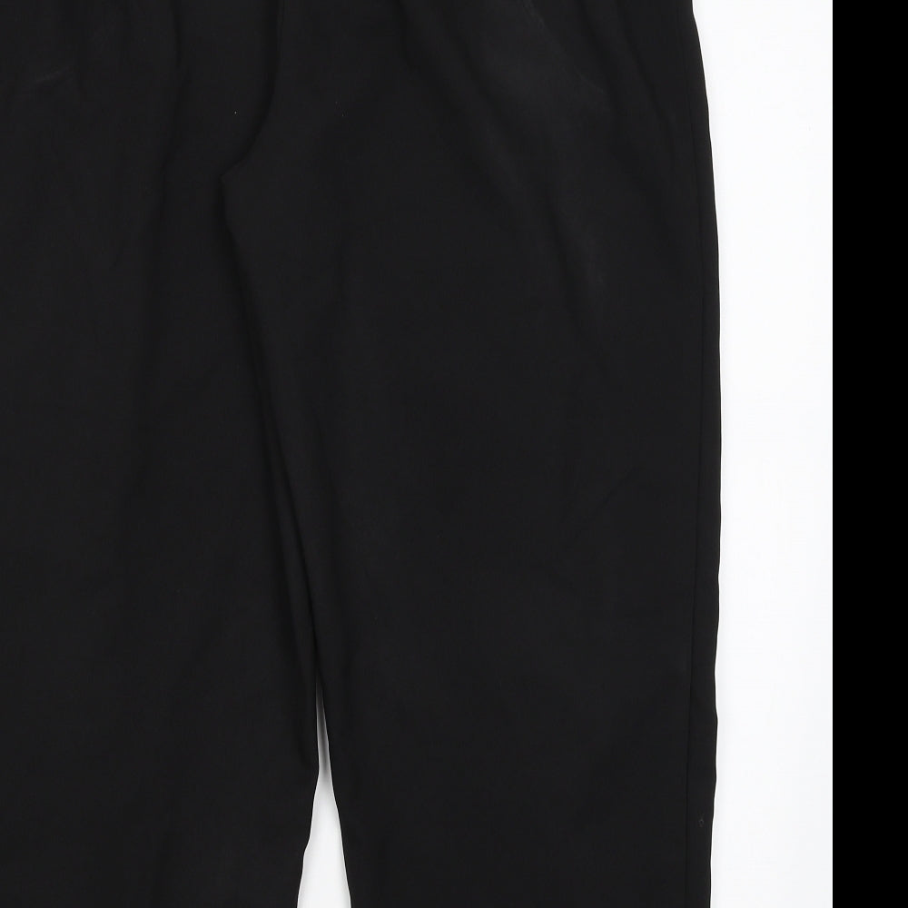 Ellie Louise Womens Black Trousers Size 16 L24.5 in