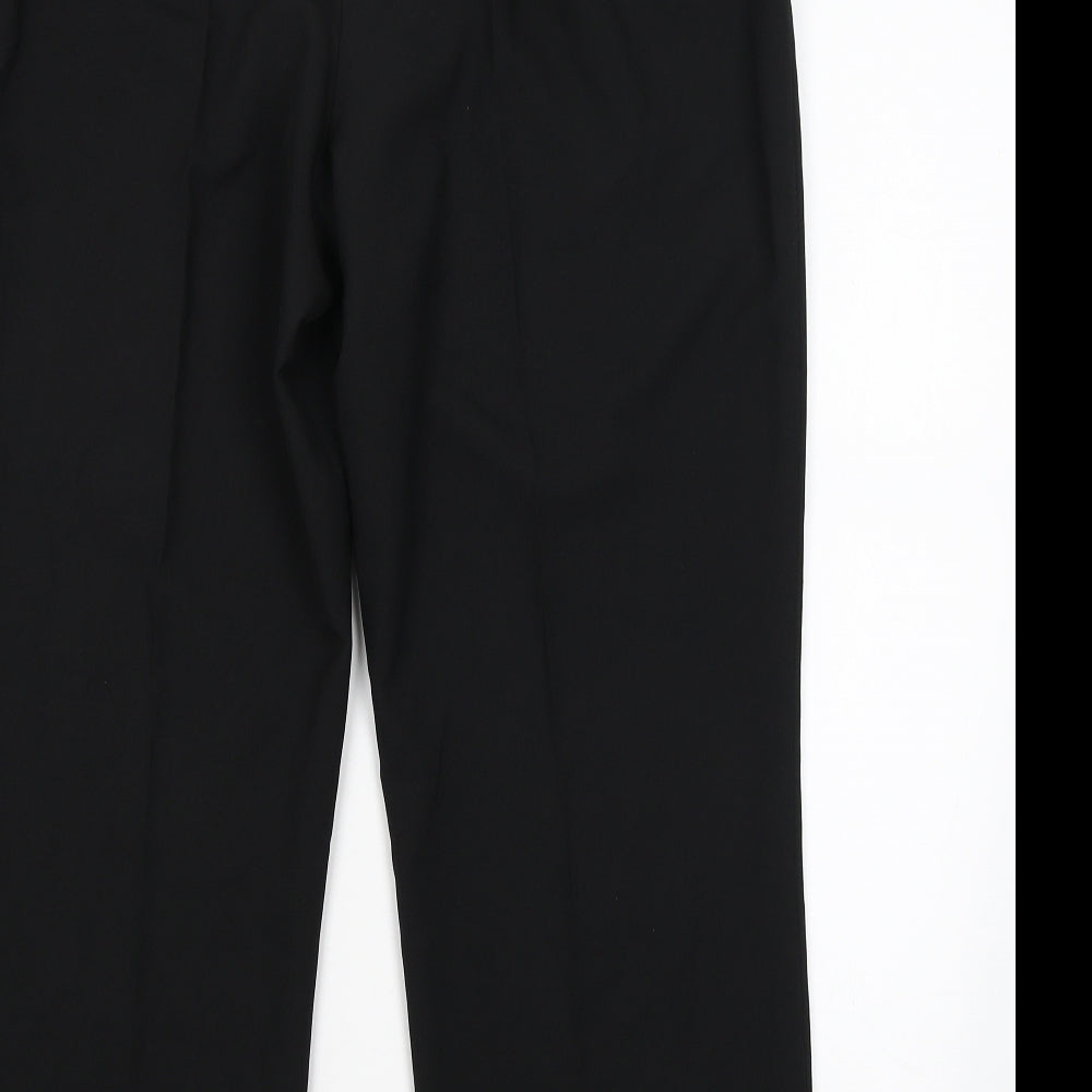 BHS Womens Black Dress Pants Trousers Size 14 L25 in