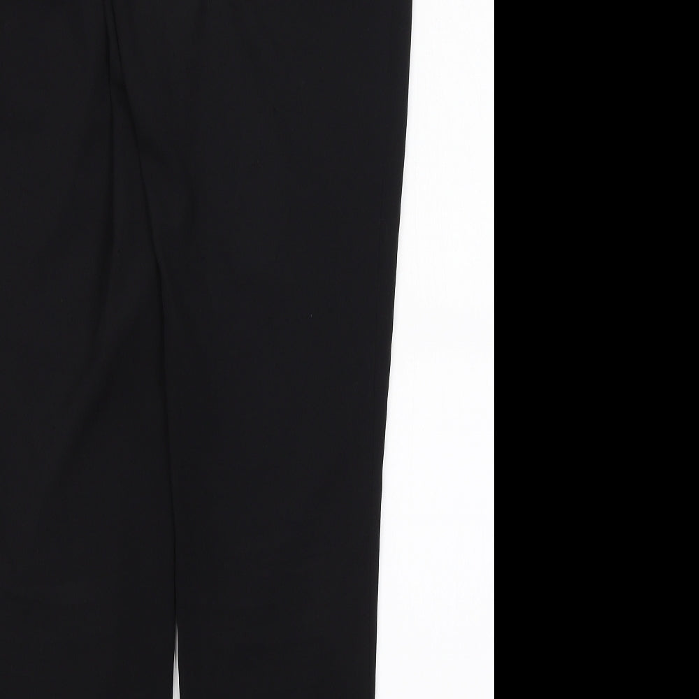 YAS Womens Black Trousers Size 8 L29 in