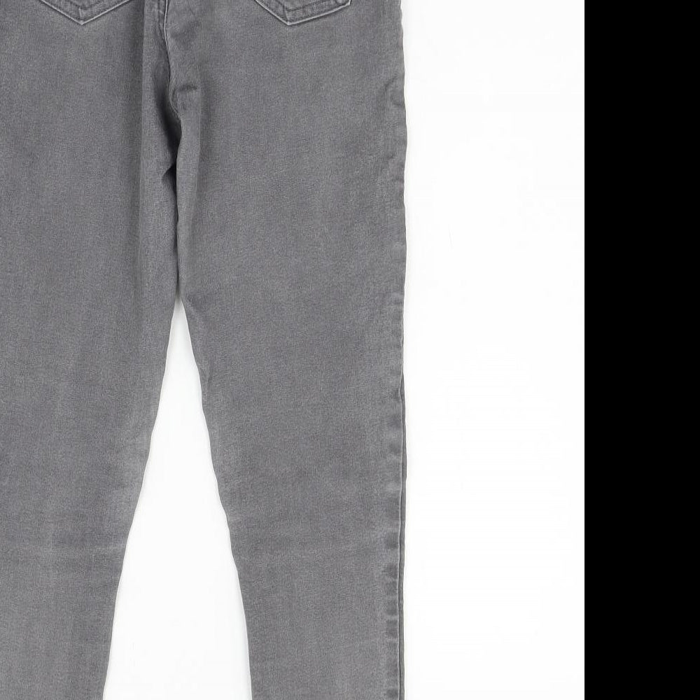 Marks & Spencer Womens Grey Denim Skinny Jeans Size 10 L26 in
