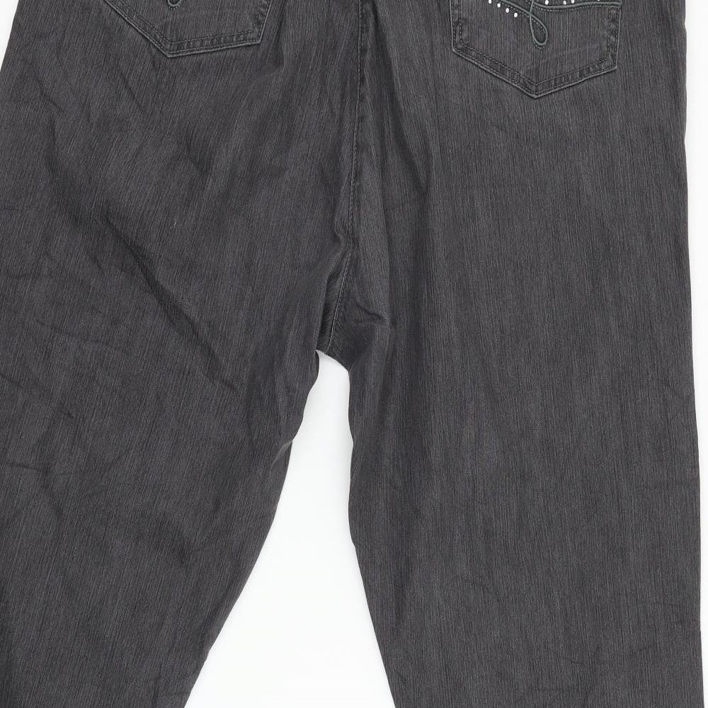Gina Womens Black Denim Straight Jeans Size 32 L27 in