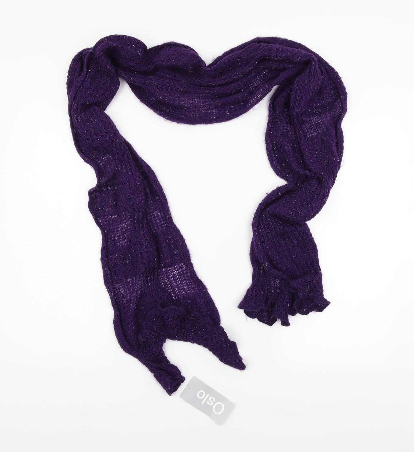 Oslo Womens Purple Knit Scarf