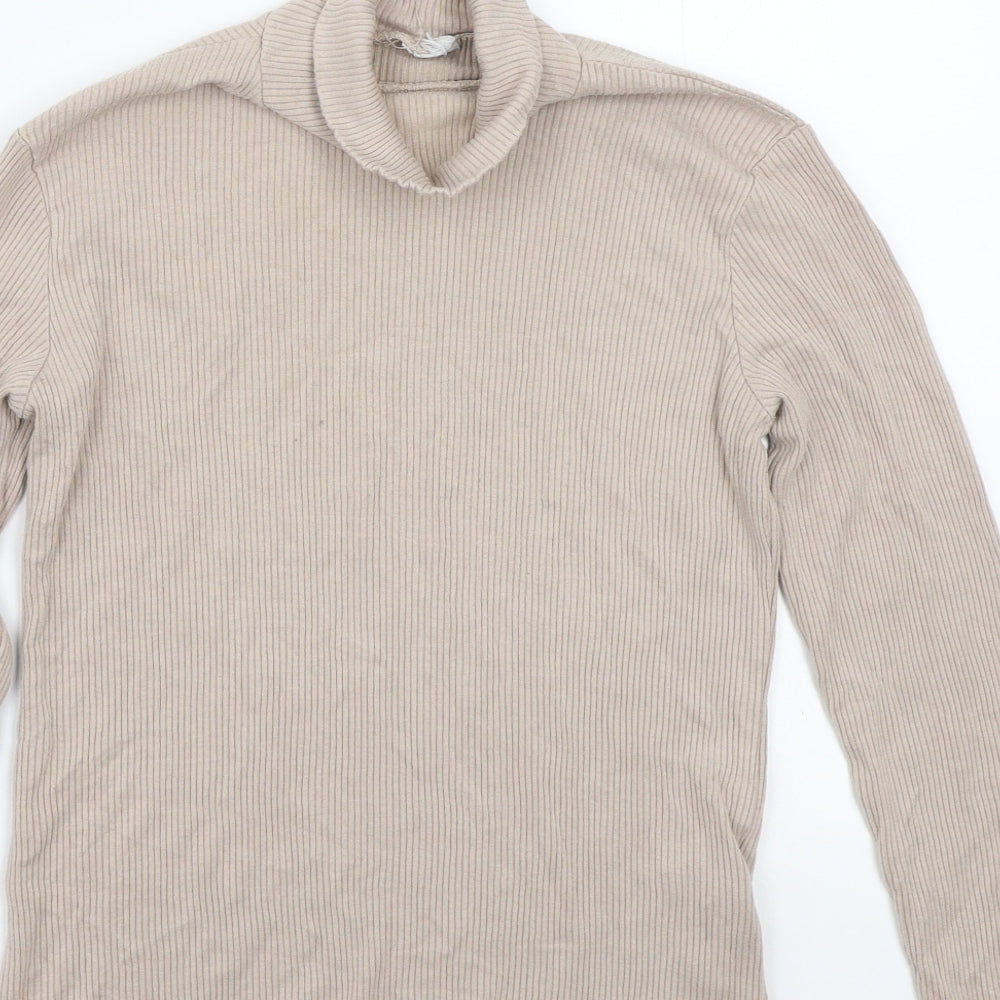 H&M Womens Beige Pullover Jumper Size S