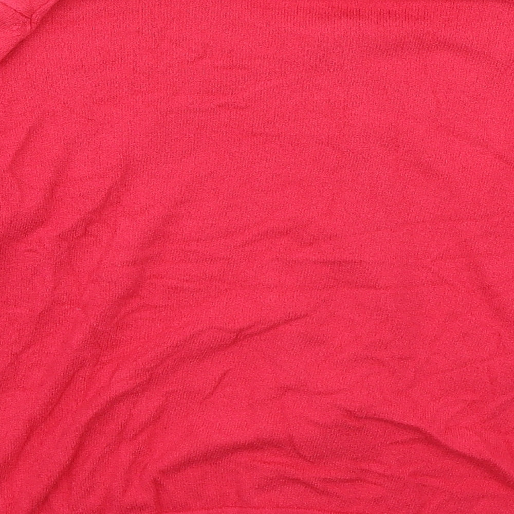 French Connection Womens Pink Basic Button-Up Size M